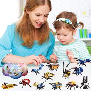 WINGIFT 12 Pcs Scorpion Building Blocks Set-12 in 1 Pre Filled Easter Eggs, Egg Surprise Animal Toys, Easter Egg Hunting,Easter Basket Stuffers,Party Favor for Kids,Birthday,Goodie Bag,Carnival Prizes