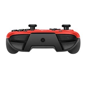 PDP Gaming Faceoff Deluxe+ Wired Switch Pro Controller - Officially Licensed by Nintendo - Customizable gamepad buttons, sticks, triggers, and paddles - Ergonomic Controllers - Red Camo / Camouflage