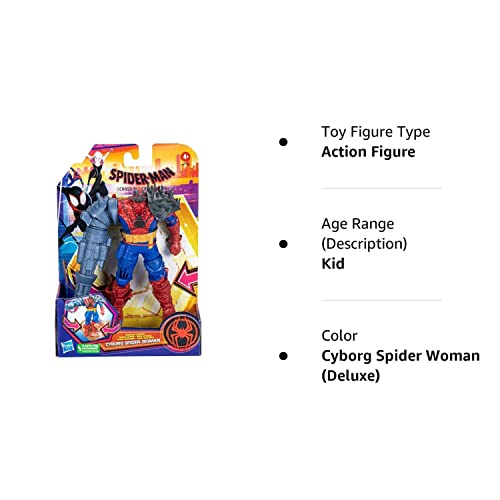 Marvel Spider-Man: Across The Spider-Verse 6-inch Scale Articulated Action Figure Collection (Cyborg Spider Woman (Deluxe))