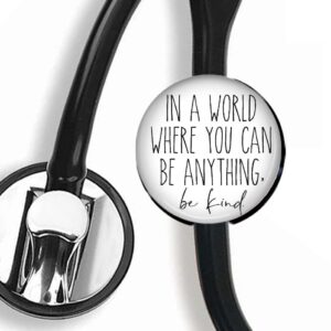 in a world stethoscope tag,steth id tag,nurse badge
