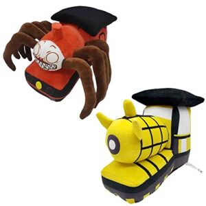 jalusini choo choo charles plush toys, monster horror game train toys spider-filled animal plush toys, halloween spider plush toys, a gift for kids and game fans