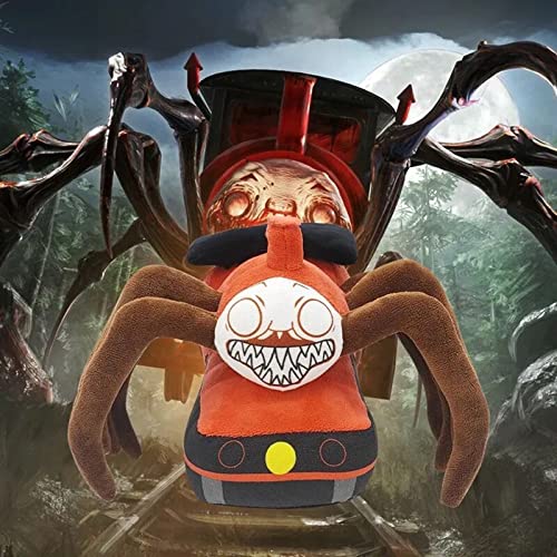 Jalusini Choo Choo Charles Plush Toys, Monster Horror Game Train Toys Spider-Filled Animal Plush Toys, Halloween Spider Plush Toys, A Gift for Kids and Game Fans