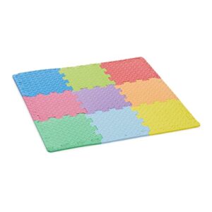 Amazon Basics Kids Puzzle Exercise Interlocking Play Mat, EVA Foam - 36 Tiles, 12" x 12", 54 Borders