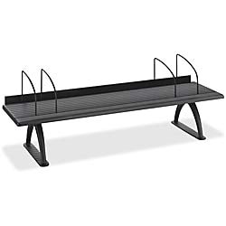 safco products 3603bl wood desk riser, 42"w, black