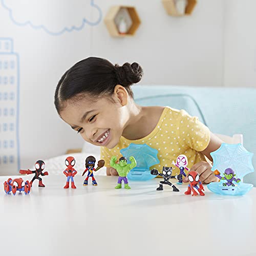 Spidey and His Amazing Friends Marvel Webs Up Minis Surprise Collectible Action Figure Toy, 2.5-Inch Scale Figure in Web Case, Age 3 and Up