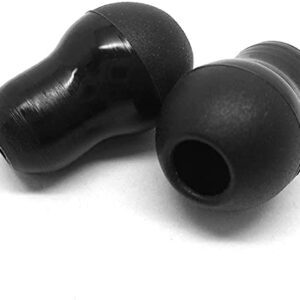 Silicone Ear Tips Earbud Replacement for Littmann Stethoscopes - Comfortable Fit Littman Ear Tips Replacement，Stethoscope Ear Pieces,Cardiology IV Parts & Littmann Earplugs Stethoscope Parts (black)