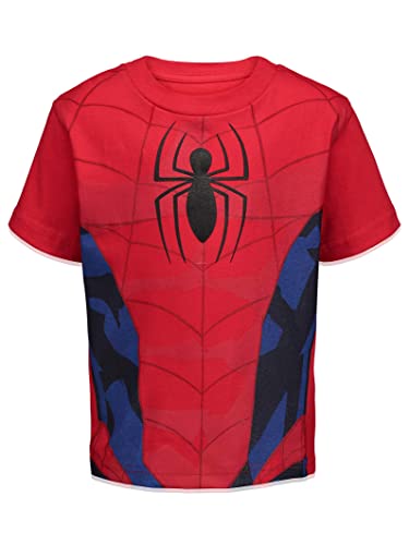 Marvel Spider-Man Toddler Boys 4 Pack Graphic Short Sleeve T-Shirts Spiderman 3T