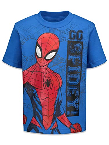 Marvel Spider-Man Toddler Boys 4 Pack Graphic Short Sleeve T-Shirts Spiderman 3T