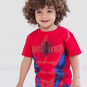 Marvel Spider-Man Toddler Boys 4 Pack Graphic Short Sleeve T-Shirts Spiderman 3T