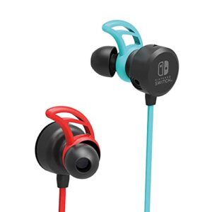 HORI Nintendo Switch Gaming Earbuds Pro with Mixer Licensed by Nintendo, Blue