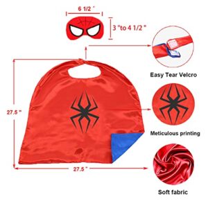 HuangWeida Superhero Cape and Mask for Kids, Toy for 3-9 Year Old Boys Girls Dress up Super Hero Costume