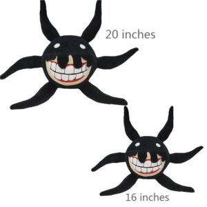 VNZVS in 2022, 20-inch Giant Spiders, Monster Horror Game Door Plush Toys, Children's and Adult Soft Stuffed Dolls, Screaming Plush Toys as Gifts for Fans, Black, X-Large