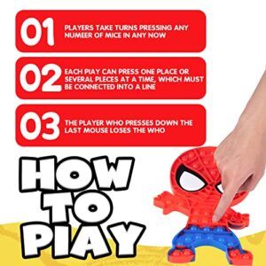 Spider Pop Fidget Toy Silicone Stress Reliever, Large Size 11", 11.8" Perfect for Kid Adults Friend Puzzle Game, Birthday Party Favors, School Rewards, Festival Gift