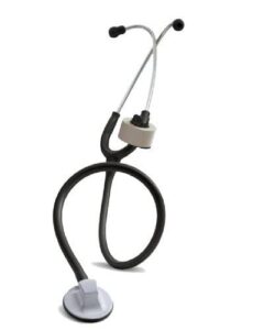 statgear stethoscope tape holder - medical items for nurses, paramedics, emt, ems - black