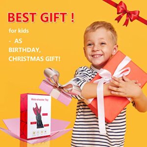 Mammykiss Spider Web Shooters Toy for Kids Fans,Cool Gadgets Spider Web Launcher Wrist Bracers Toy Gift for Christmas Birthday