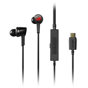 asus rog cetra in-ear gaming headphones with active noise cancellation (anc), 10mm asus essence drivers and usb-c connector for pc, ps4, mobile and nintendo switch