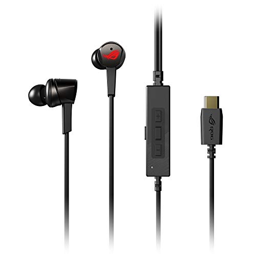 ASUS ROG Cetra in-Ear Gaming Headphones with Active Noise Cancellation (ANC), 10mm ASUS Essence Drivers and USB-C Connector for PC, PS4, Mobile and Nintendo Switch