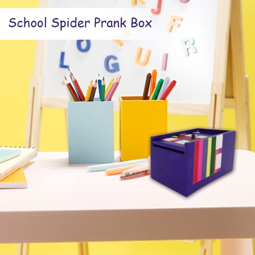 YouLain Spider Prank Box- Funny Wooden Box Toy Prank, Gag Gifts for Adults Spider in Box Prank Fun Spider Money Surprise Box April Fool's Day Gift