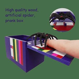 YouLain Spider Prank Box- Funny Wooden Box Toy Prank, Gag Gifts for Adults Spider in Box Prank Fun Spider Money Surprise Box April Fool's Day Gift