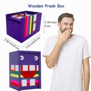 YouLain Spider Prank Box- Funny Wooden Box Toy Prank, Gag Gifts for Adults Spider in Box Prank Fun Spider Money Surprise Box April Fool's Day Gift