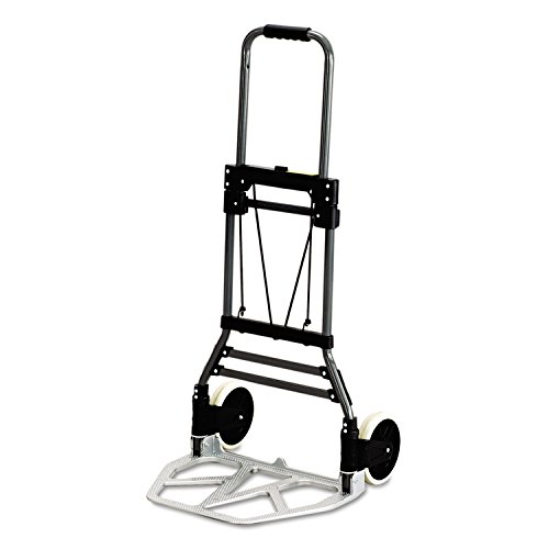 Safco 4062 Stow-Away Medium Hand Truck 275lb Capacity 19w x 17 3/4d x 38 3/4h Aluminum