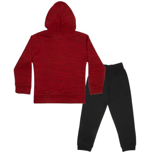 Marvel Spider-Man Boys 2-Piece Fleece Sets, Spiderman Fleece Hoodie and Pants Bundle Set for Boys (Red, Size 4)