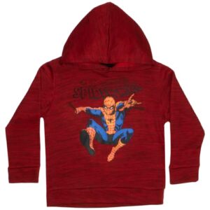 Marvel Spider-Man Boys 2-Piece Fleece Sets, Spiderman Fleece Hoodie and Pants Bundle Set for Boys (Red, Size 4)