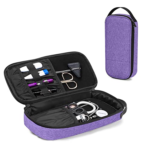 Trunab Stethoscope Case for Nurse, Pediatric/Cardiology Doctor, Nursing Student, Compatible with 3M Littmann/MDF/ADC, Hold Stethoscope, BP Cuffs and Most Nurse Accessories for Work