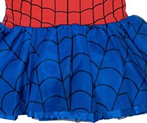 Marvel Spider-Man Toddler Girls Tulle Cosplay Dress Leggings and Headband 3 Piece 5T