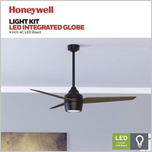 Honeywell Ceiling Fans Eamon - 52-in Modern Indoor Fan with Remote Control - LED Ceiling Fan with Light - Modern Room Fan with Dual Finish Blades - Model 50603-01 (Bronze)