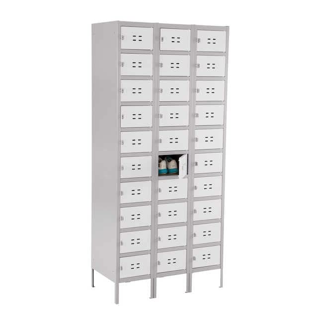 Safco Products Ten Door Locker, 3 Column, Gray