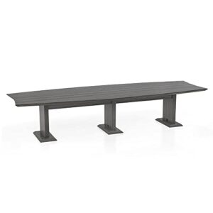 safco products safco 144" rectangle conference table - textured driftwood - sterling series