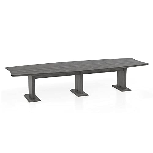 Safco Products Safco 144" Rectangle Conference Table - Textured Driftwood - Sterling Series