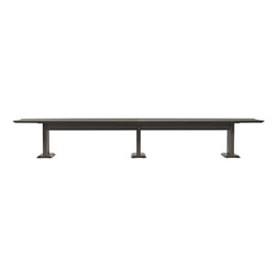 Safco Products Safco 144" Rectangle Conference Table - Textured Driftwood - Sterling Series