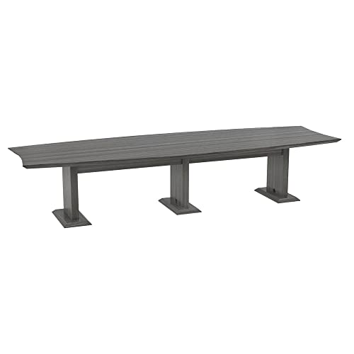 Safco Products Safco 144" Rectangle Conference Table - Textured Driftwood - Sterling Series