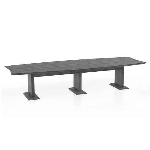 Safco Products Safco 144" Rectangle Conference Table - Textured Driftwood - Sterling Series