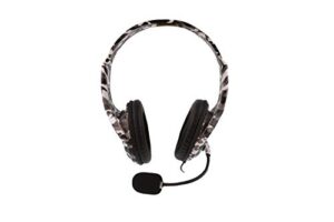 nyko nu-3500 universal wired headset for gaming - lightweight headphones w/adjustable microphone - compatible w/xbox one, xbox x/s, ps4, ps5, & nintendo switch - gaming accessories (winter camo)