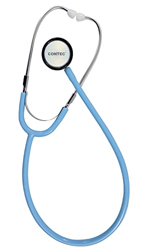 CONTEC Single Head Stethoscope for Adult Child Nurse with Light Weight Home use Light Blue Color