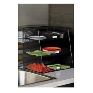 Safco Products 3293BL Onyx Mesh Break Room Supplies Organizer, Black