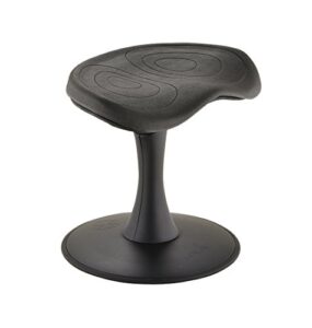 safco products 2270bl fidget active stool, 14", black
