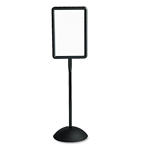 Safco 4117Bl Double Sided Sign Magnetic/Dry Erase Steel 18 X 18 White Black Frame