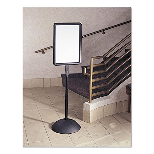 Safco 4117Bl Double Sided Sign Magnetic/Dry Erase Steel 18 X 18 White Black Frame