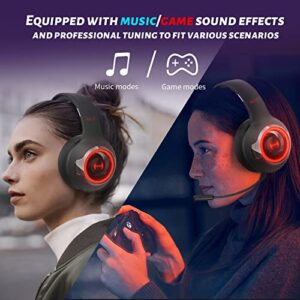 Edifier G4s Wireless Noise Cancelling Gaming Headset 15ms Ultra-Low Latency Headphones with Microphone 5.3 Bluetooth Gaming Headset 46 Hour Battery Life Gaming Headset for PC Playstation Switch Phone