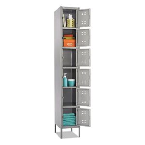 safco 5524gr box locker 12w x 18d x 78h two-tone gray