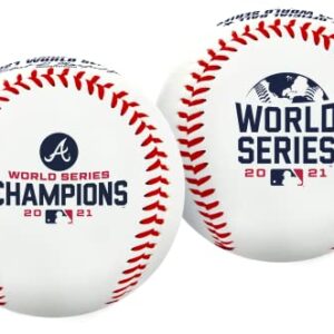 Rawlings | Official 2021 World Series Champions | Atlanta Braves | Commemorative Baseball | Classic White