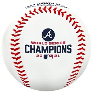 Rawlings | Official 2021 World Series Champions | Atlanta Braves | Commemorative Baseball | Classic White