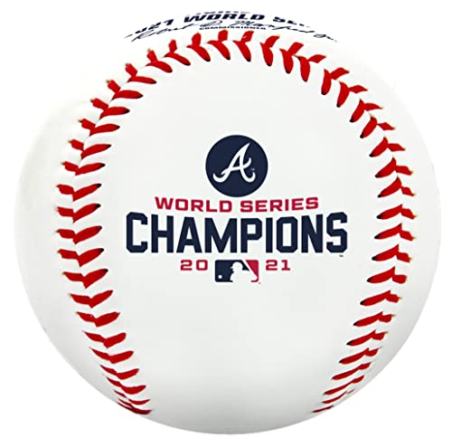 Rawlings | Official 2021 World Series Champions | Atlanta Braves | Commemorative Baseball | Classic White