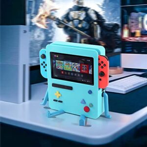 GRAPMKTG Charging Stand for Nintendo Switch Accessories Portable Dock Compatible for Nintendo Switch OLED Cute Case Decor Gift Men Women Kids Blue