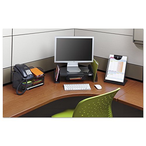 Safco 2159Bl Onyx Mesh Steel Monitor Stand, 19 1/4 X 11 1/4 X 6 1/4, Black