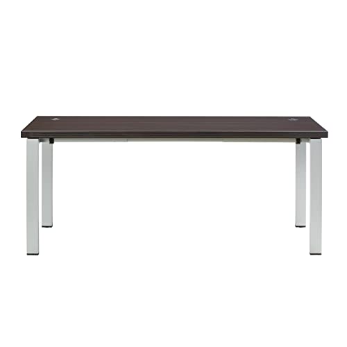 Safco Aberdeen Table Desk with Straight Top in Mocha Finish ABTDS72LDC